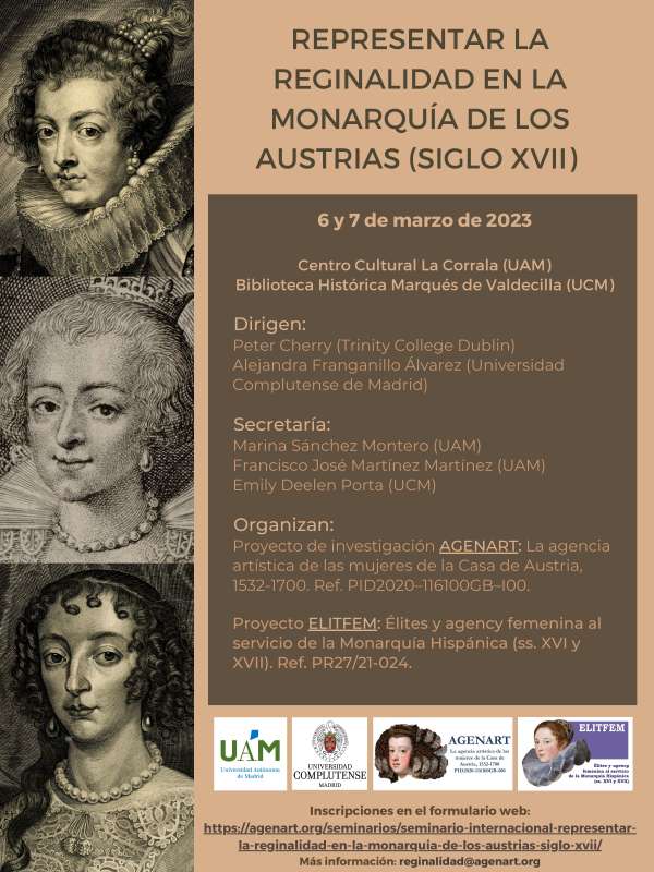 Seminario Internacional «Representar la reginalidad en la Monarquía de los Austrias (siglo XVII)»